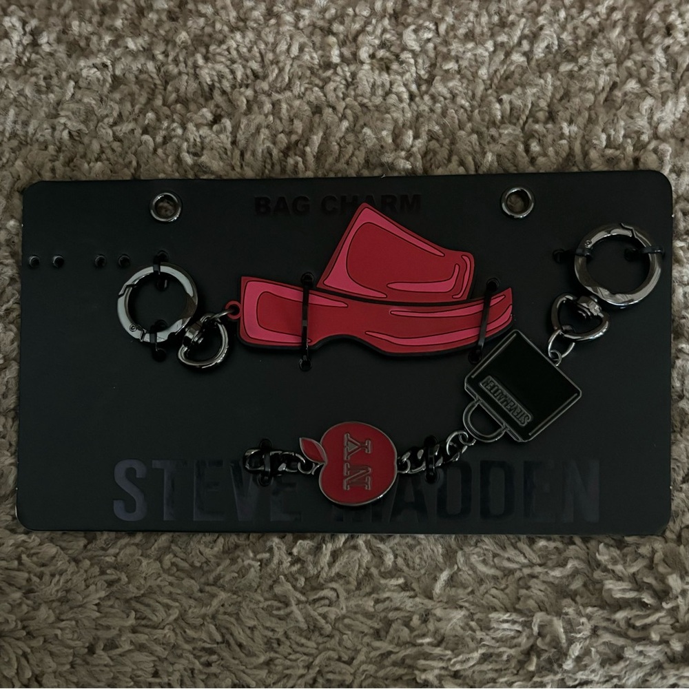 NWT Steve Madden Luxury Preppy Purse Bag Charms